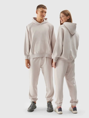 Bluza 4F Hoodie U704 unisex beżowa