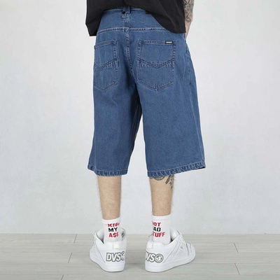 Krótkie Spodenki Mass Baggy Fit Slang Jeans niebieskie