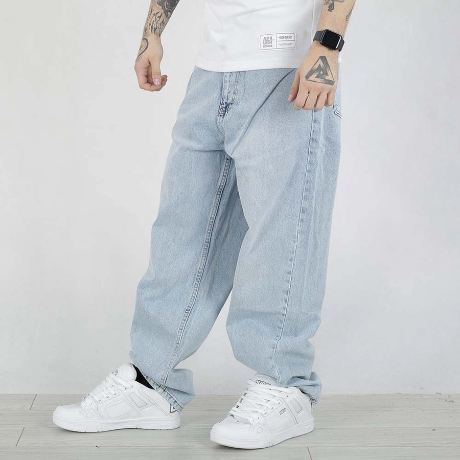 Spodnie Baggy I8 Denim BAG59 jasne niebieskie