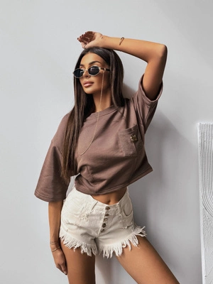 Koszulka Olavoga Lition brązowa