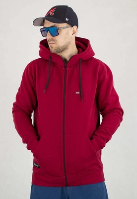 Bluza Elade ZIP Hoodie Patch bordowa
