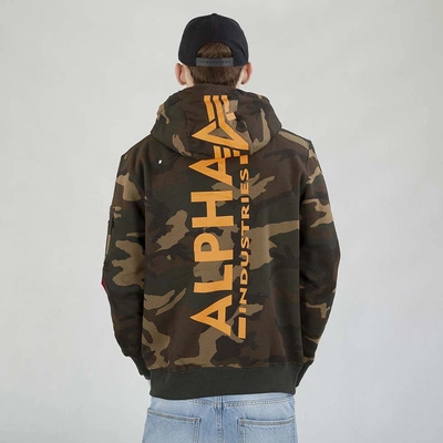 Bluza Alpha Industries Hoodie Back Print 178318C camo