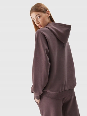 Bluza 4F Hoodie unisex U704 brązowa