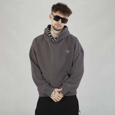 Bluza Hoodie SikSilk SS-26772 brązowa