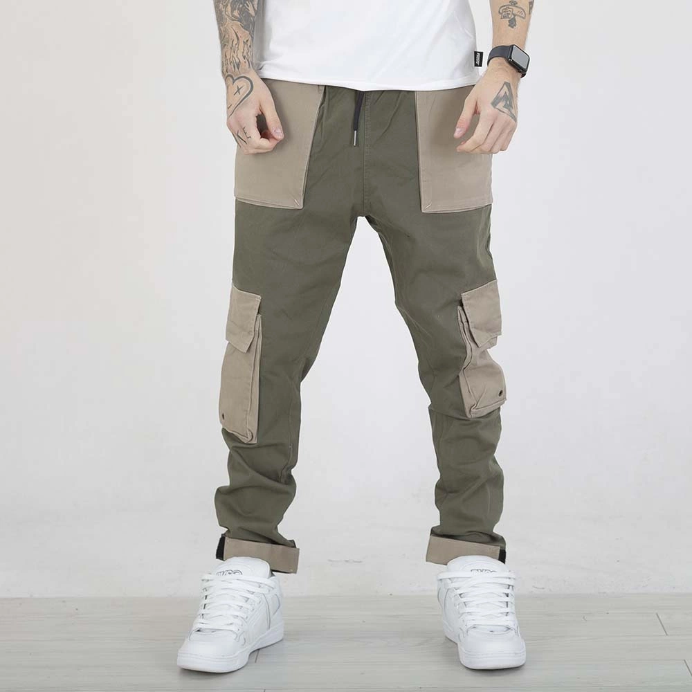 Spodnie Jogger Stoprocent Doublesto oliwkowe beżowe