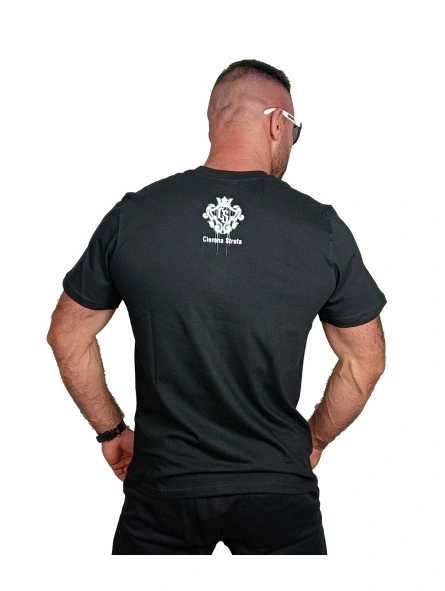 T-shirt Ciemna Strefa CS Herb Broken Glass czarny