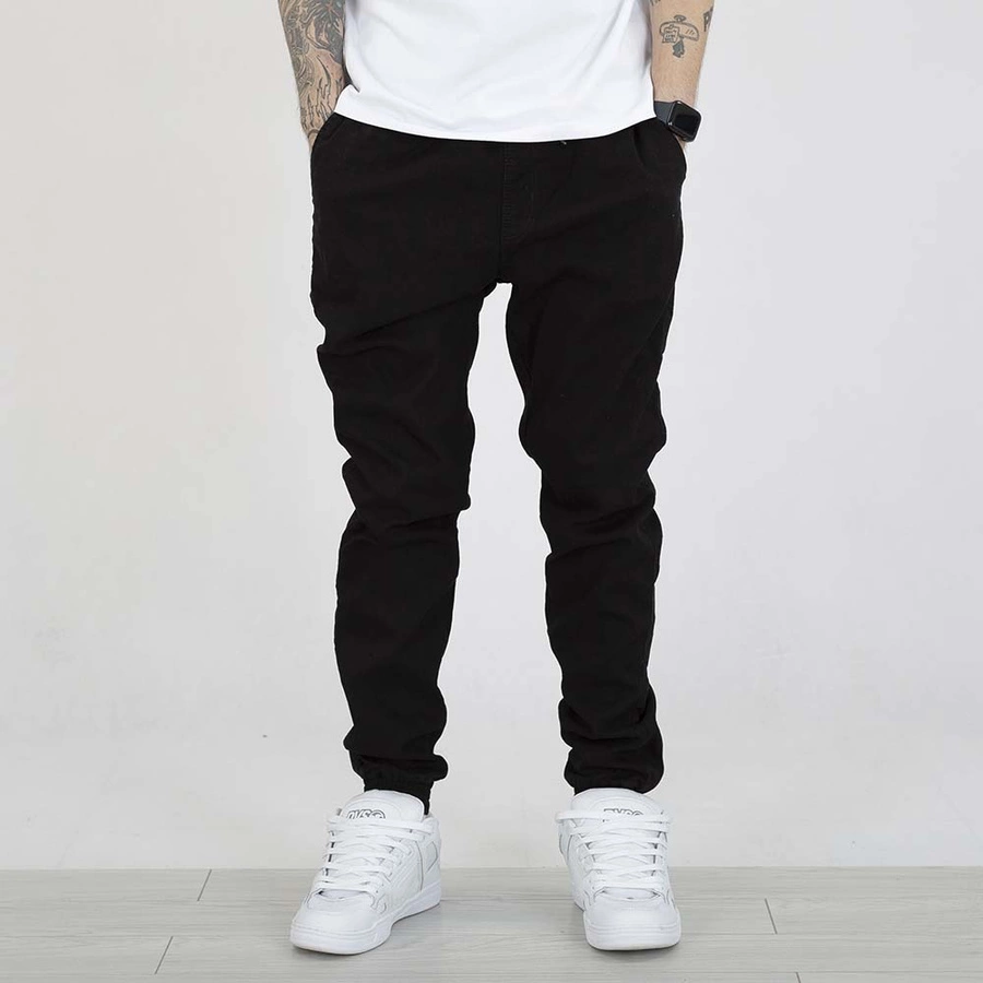 Spodnie Grube Lolo Dymek Back Haft czarno złote