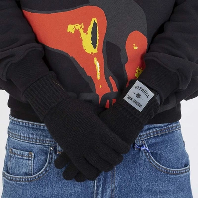 Rękawiczki materiałowe Love PB czarne