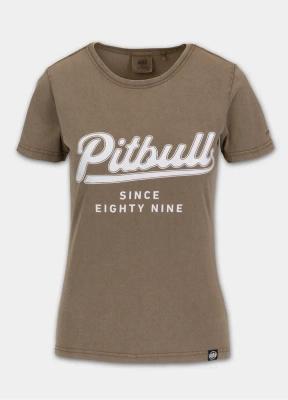Koszulka Pit Bull Angel Logo jasna brązowa