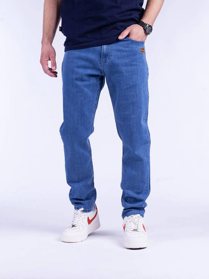 Smoke Story FRONT SSG Slim Jeans Spodnie Light Blue