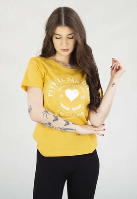 Koszulka Pit Bull Heartie żółty