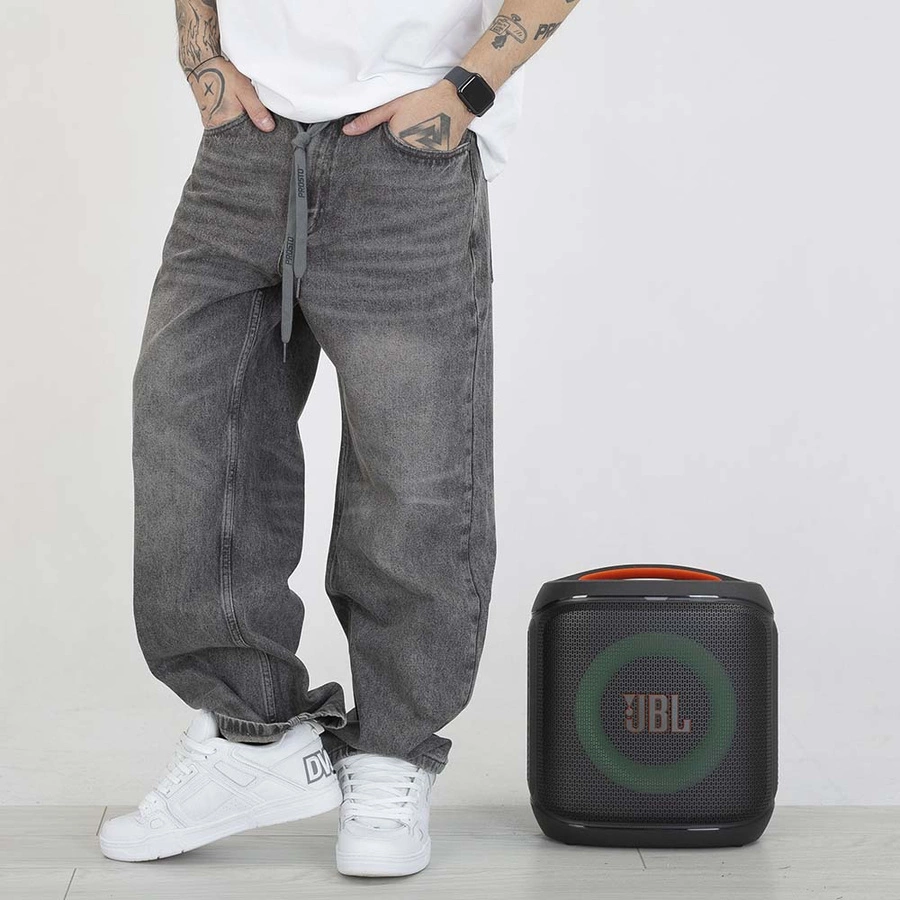 Spodnie Baggy Prosto Tarmac jasne szare