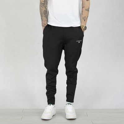 Spodnie dresowe SikSilk Essentials Poly Joggers SS- 26418 czarne