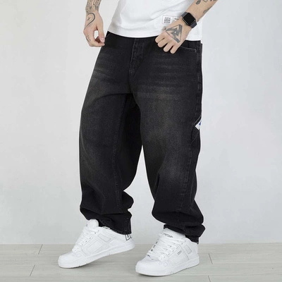 Spodnie Baggy Jigga Wear Jeans Cargo Wear Crown czarne