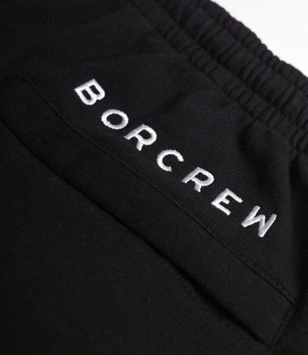 Biuro Ochrony Rapu CLASSIC BORCREW Krótkie Spodnie Dresowe Czarny
