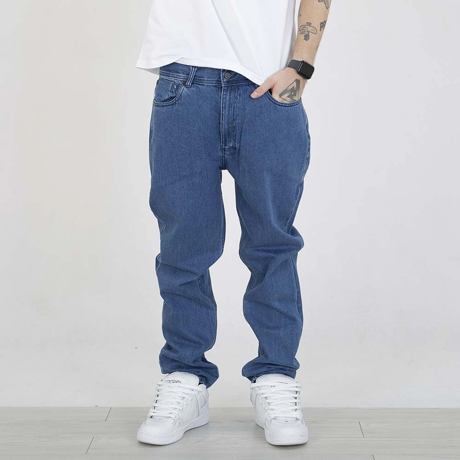 Spodnie Mass Regular Fit Box niebieskie