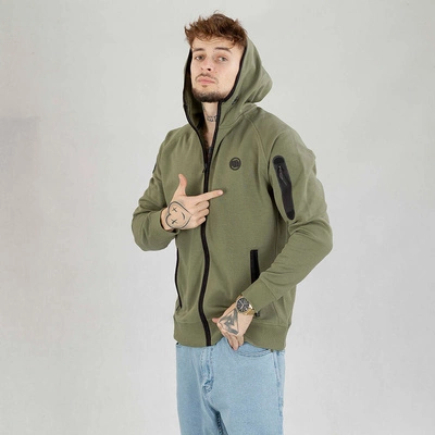 Bluza Pit Bull Hoodie Zip Hermes oliwkowa