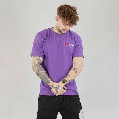 Koszulka Red Eyes Fuck Off fioletowo biała