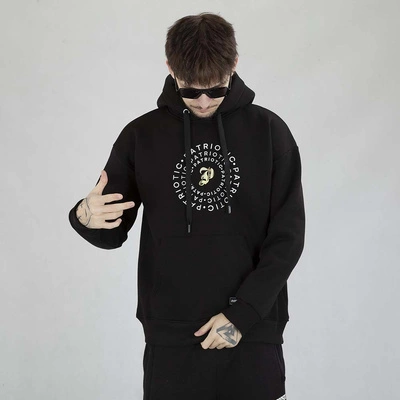 Bluza Patriotic Hoodie Circle Laur czarna