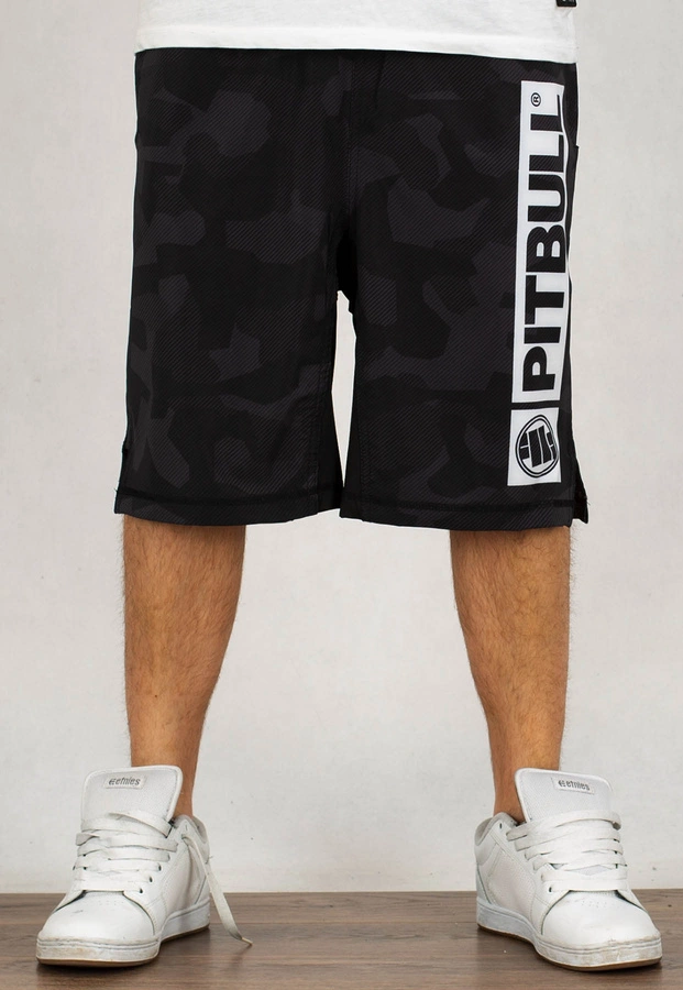 Spodenki Pit Bull Sublimated Performance Shorts Hilltop czarne