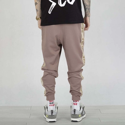 Spodnie dresowe SikSilk SS-26792 Muscle Fit Joggers beżowe