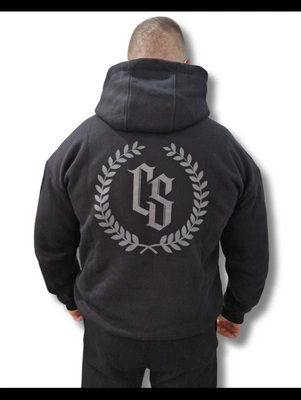 Bluza Hoodie Ciemna Strefa Oversize CS Laur czarna szara