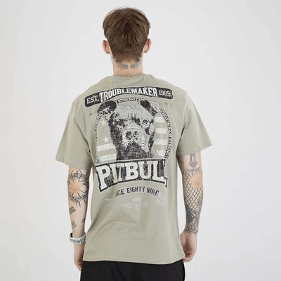 Koszulka Pit Bull Troublemaker szarozielona