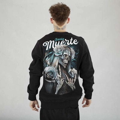 Bluza Crewneck Pit Bull Santa Muerte czarna