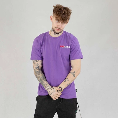 Koszulka Red Eyes Fuck Off fioletowo złota