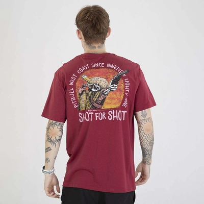 Koszulka Pit Bull Shot For Shot bordowa