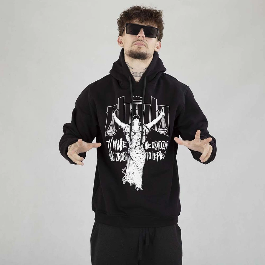 Bluza Hoodie Chada Nie Osądzaj czarna