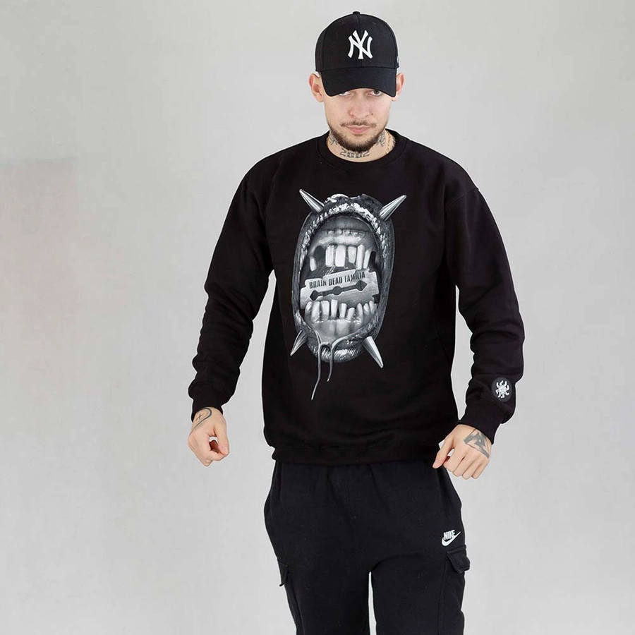 Bluza Brain Dead Familia Crewneck Dentysta czarna