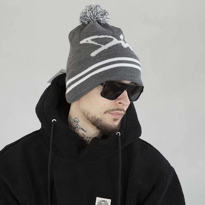 Czapka Diil Zimowa Pompon Tag szara