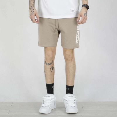 Krótkie spodenki Alpha Industries Print 146365 beżowe