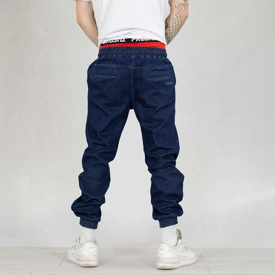 Spodnie Prosto Jogger Jeans Pazy navy