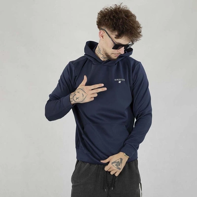 Bluza SikSilk Hodie Essentials Polie SS-26416 granatowa