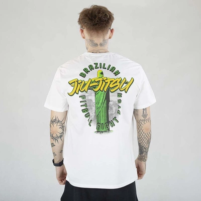 Koszulka Pit Bull BJJ Fight DVSN biała