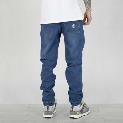 Spodnie Jogger Jigga Wear Crown Jeans niebieskie