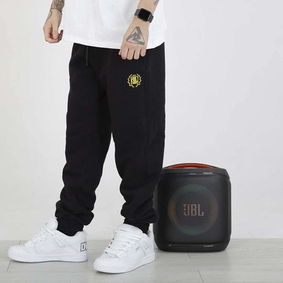 Spodnie Dresowe Diil Regular Laur czarne żółte