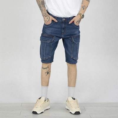 Krótkie Spodenki Pit Bull Longspur Cargo Navy Wash