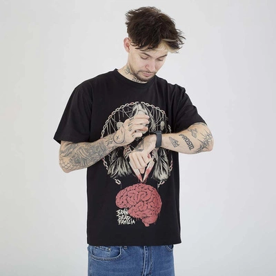 Koszulka Brain Dead Familia Mózg czarna