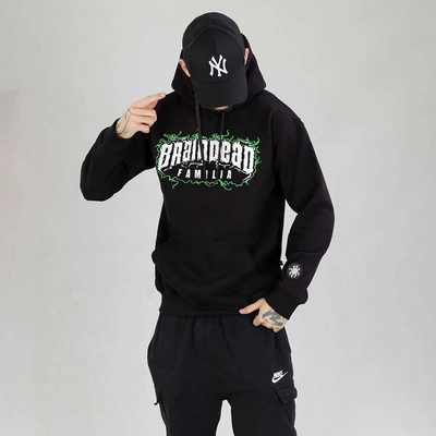 Bluza Brain Dead Familia Hoodie Ośmiornica czarno zielona