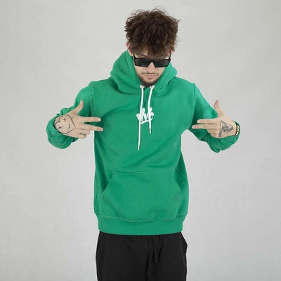 Bluza Hoodie Nice View Brand Big Back zielono biała