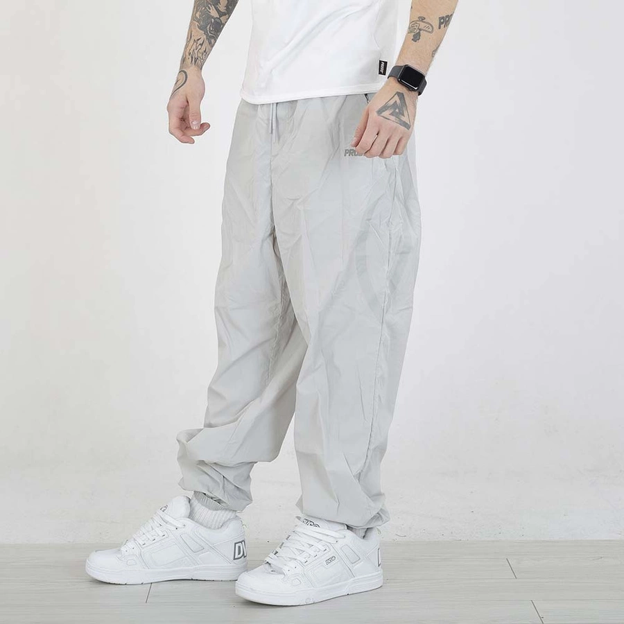 Spodnie dresowe Prosto Contrast szare