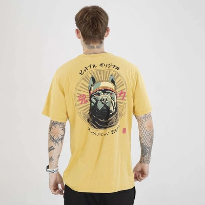 Koszulka Pit Bull Mt.Fuji washed żółta