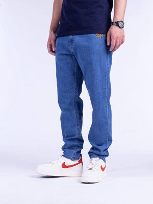 Smoke Story FRONT SSG Slim Jeans Spodnie Light Blue