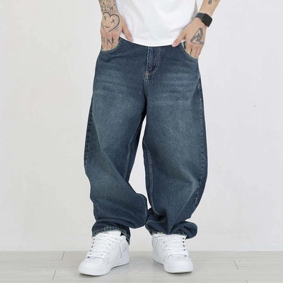 Spodnie Baggy I8 Denim BAG91 ciemne niebieskie