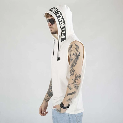 Tank Top Pit Bull Hoodie Hilltop Sleeveless biały