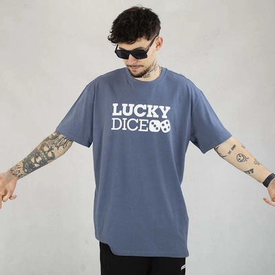 Koszulka Lucky Dice Baggy LD Classic ciemno niebieska