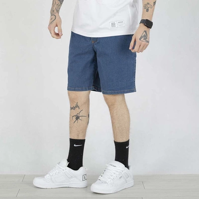 Krótkie Spodenki Elade Patch niebieskie jeansowe